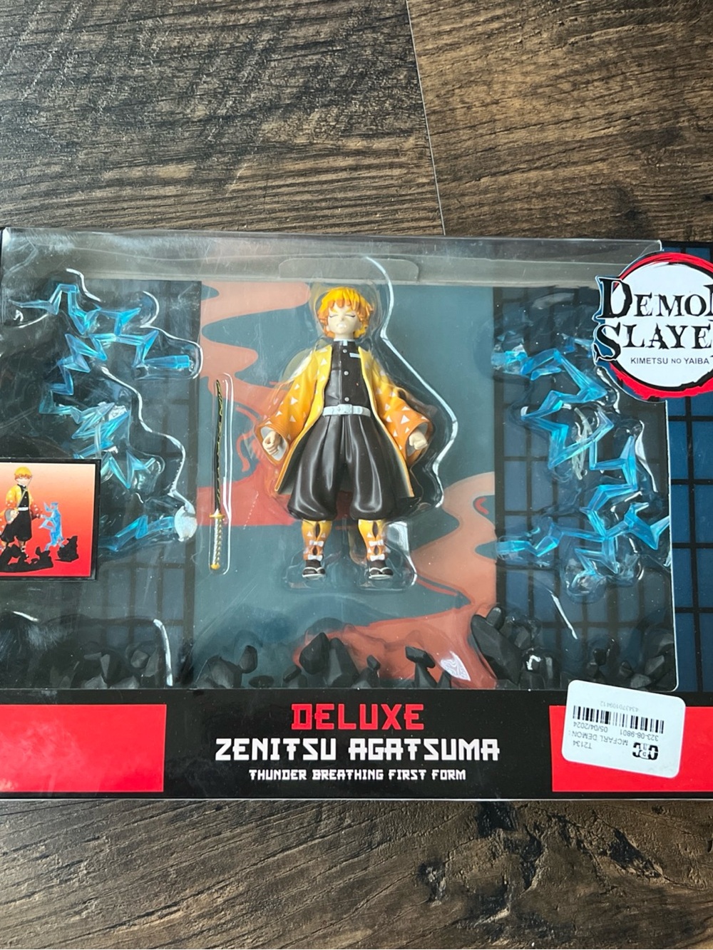 Deluxe Zenitsu Agatsuma Action Figure - Yellow with Blue Effects